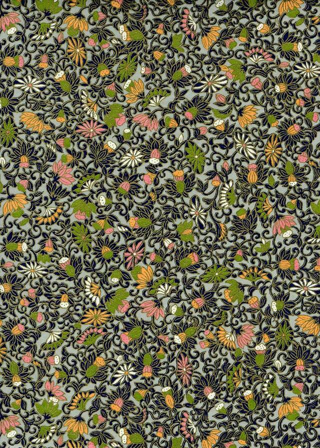 Green- Multi Color Flowers