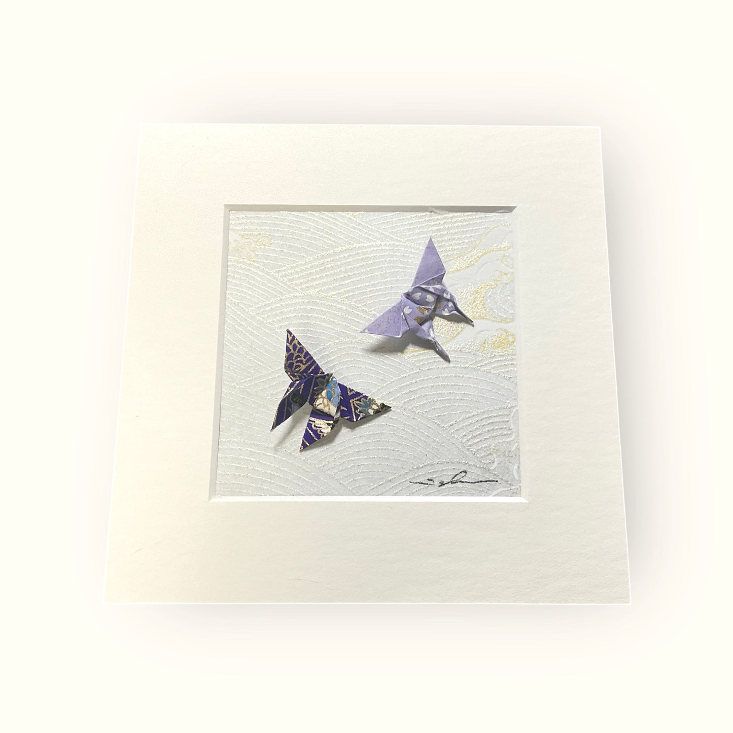 Made-to-Order Mini Origami Shadow Box – 5x5x2