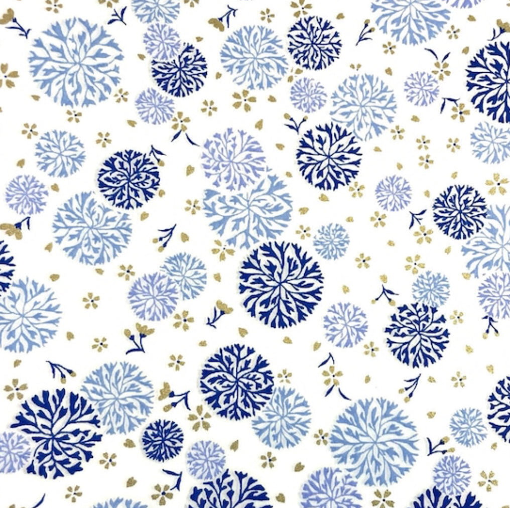 White- Blue Flowers