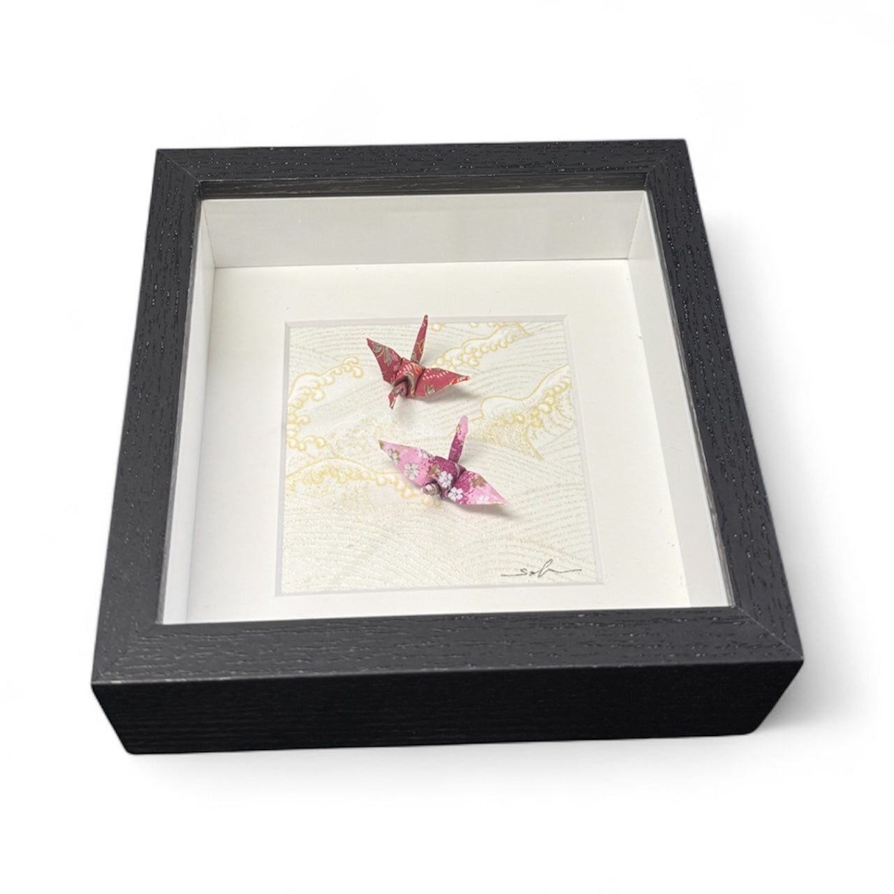 Made-to-Order Mini Origami Shadow Box – 5x5x2