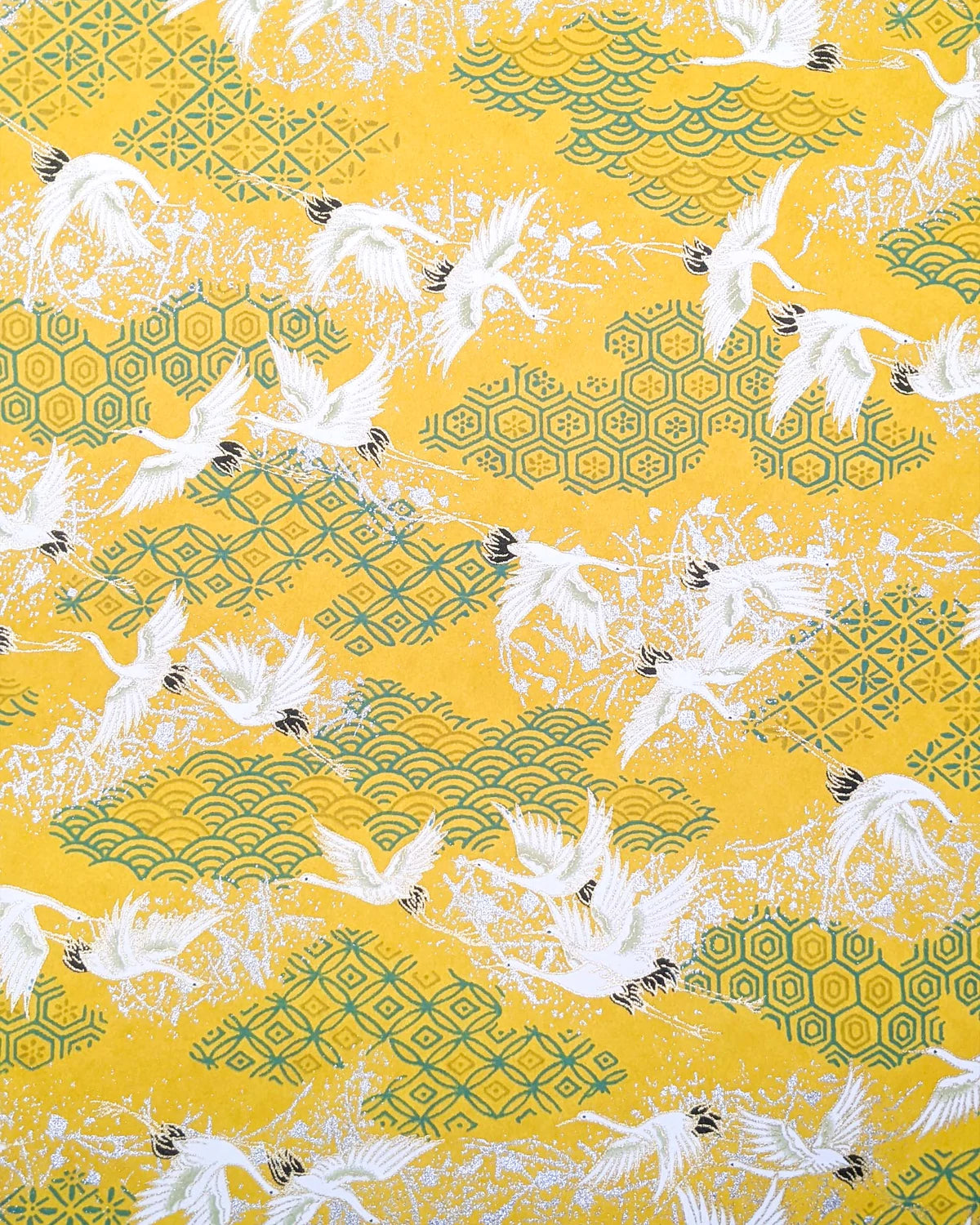 Yellow-White Cranes
