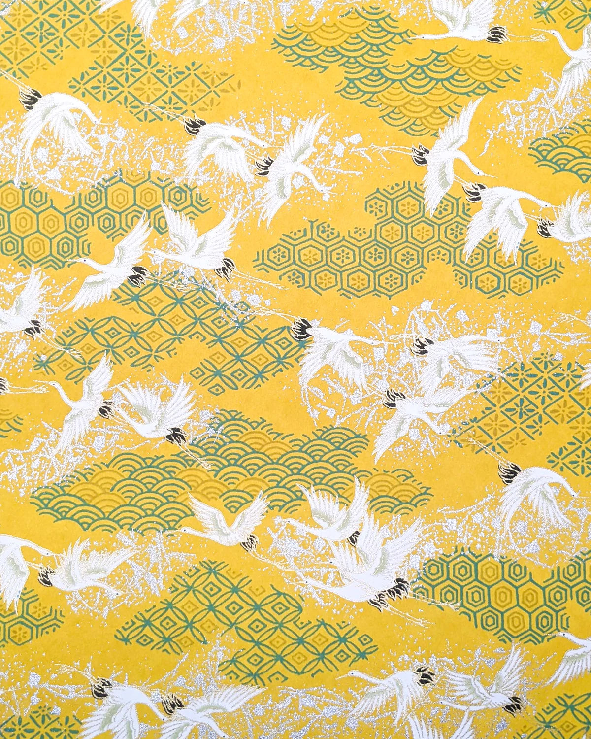 Yellow-White Cranes