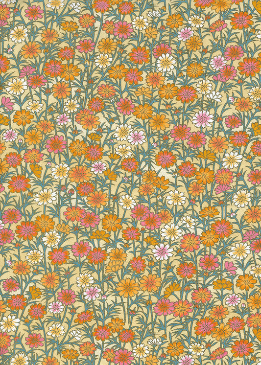 Cream- Yellow Orange Flower