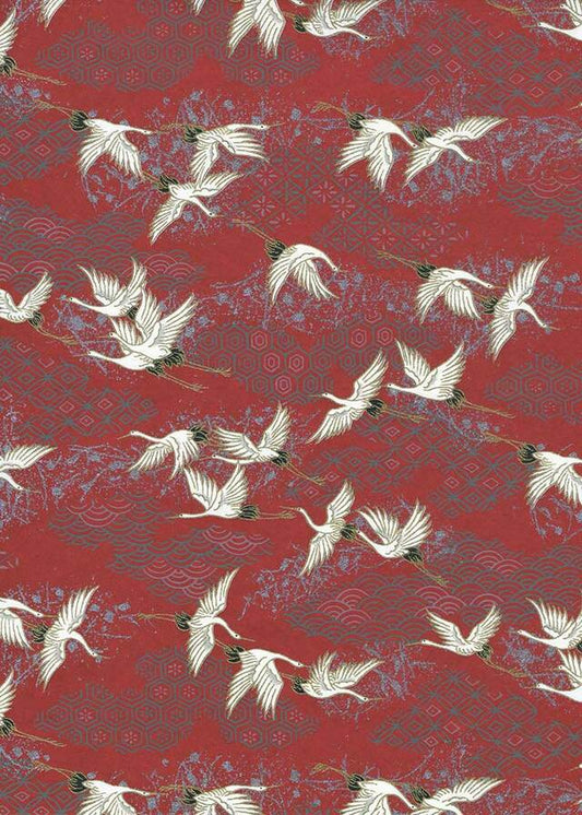 Red-White Cranes